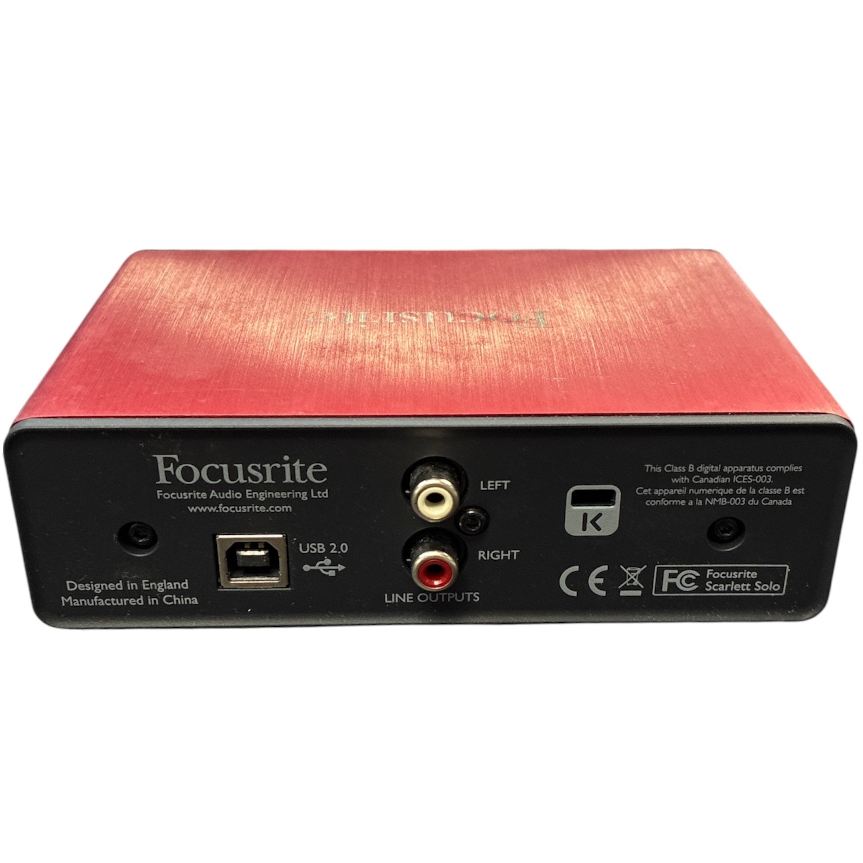 Pre-owned Focusrite Scarlett Solo 1st Gen - Own4Less